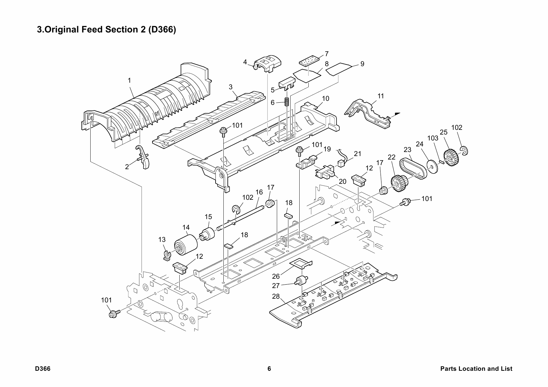 RICOH Options D366 DF3030 Parts Catalog PDF download-3 RICOH Options D366 DF3030 Parts Catalog PDF download-3